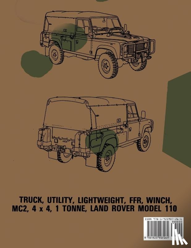 Army, Australian - Repair Parts Scale, Truck, Utility, Lightweight, MC2, 4x4, 1 Tonne, 3.9 Litre Diesel Engine, Manual Transmission, FFR, 12/24V, With Thomas T8000 Winch, Land Rover Model 110