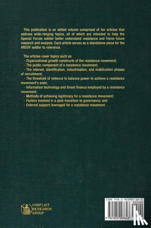 Project, Aris - Special Topics in Irregular Warfare