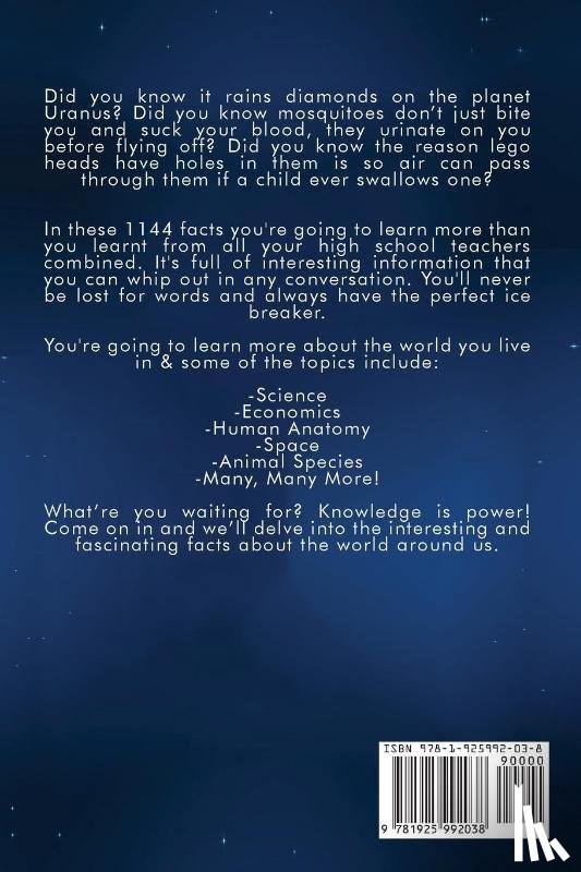 Matthews, Scott - 1144 Random, Interesting and Fun Facts You Need To Know - The Knowledge Encyclopedia To Win Trivia