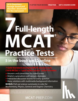 Ferdinand, Brett - 7 Full-Length MCAT Practice Tests: 5 in the Book and 2 Online, 1610 MCAT Practice Questions Based on the Aamc Format