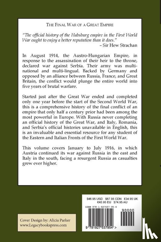 Hanna, Stan - Austria-Hungary's Last War, 1914-1918 Vol 4 (1916)