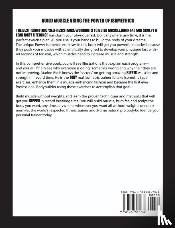 Birch, Marlon - Power Isometric Isotonic Method