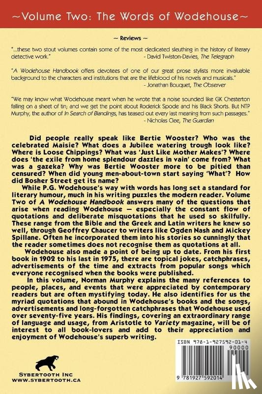 Murphy, N. T. P. - A Wodehouse Handbook