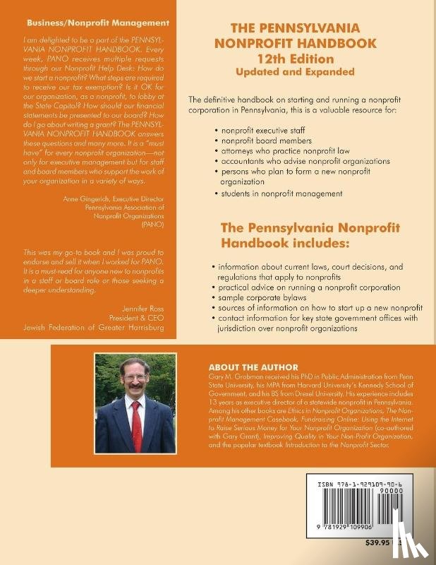 Grobman, Gary M - The Pennsylvania Nonprofit Handbook