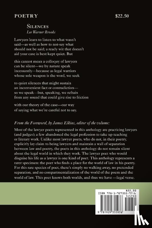  - Lawyer Poets and That World We Call Law