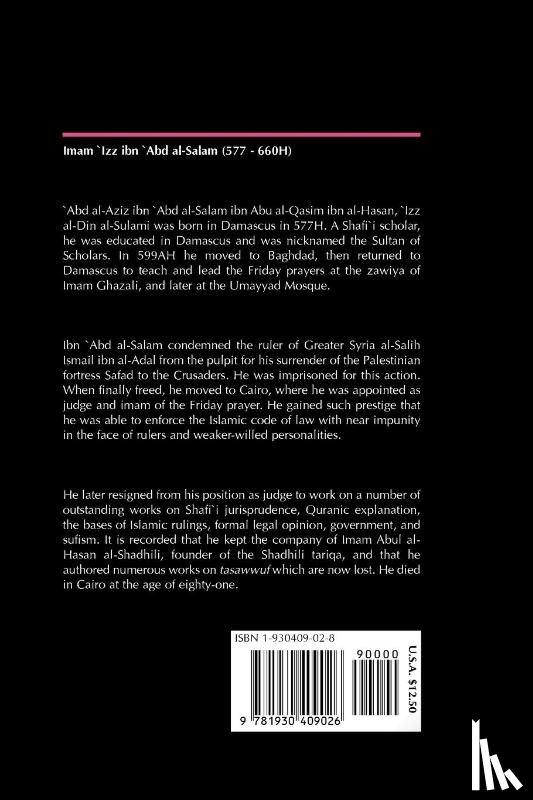 'Abd Al-Salam, Ibn - The Belief of the People of Truth