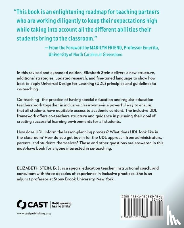 Stein, Elizabeth - Elevating Co-teaching with Universal Design for Learning