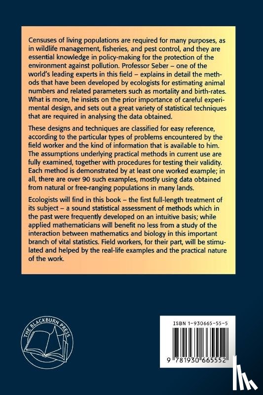 Seber, G. - The Estimation of Animal Abundance and Related Parameters