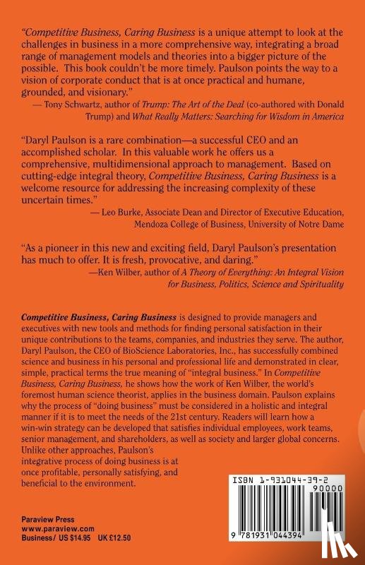 Paulson, Daryl - Competitive Business, Caring Business