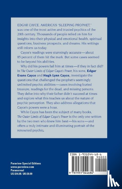 Cayce, Edgar Evans, Cayce, Hugh Lynn - The Outer Limits of Edgar Cayce's Power