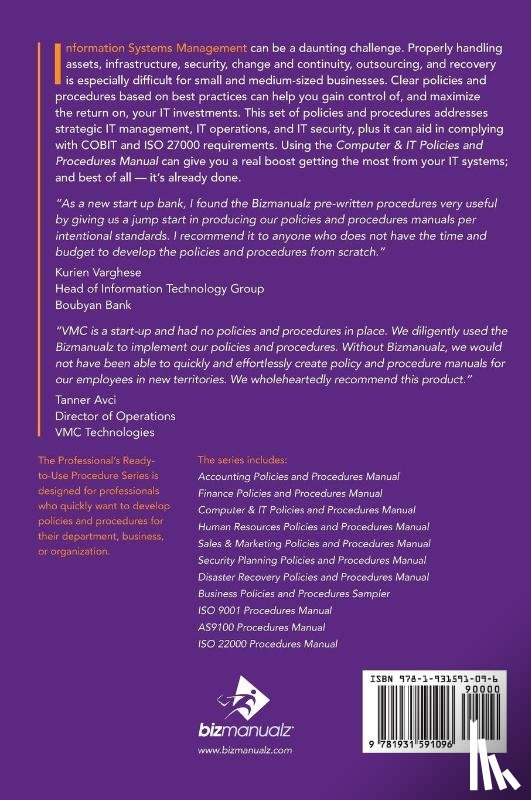  - Computer & IT Policies and Procedures Manual