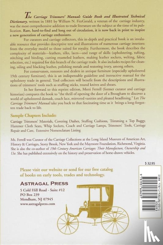 FitzGerald, William N. - The Carriage Trimmers' Manual