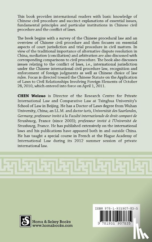 Chen, Weizuo - Chinese Civil Procedure and the Conflict of Laws