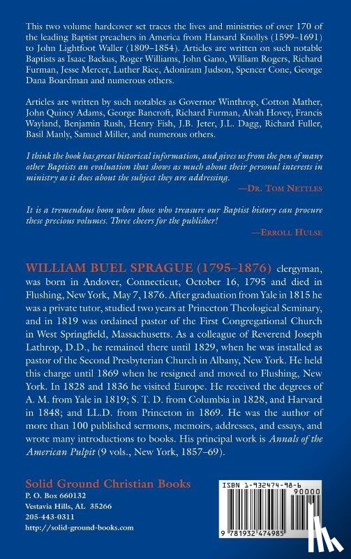  - Annals of the American Baptist Pulpit
