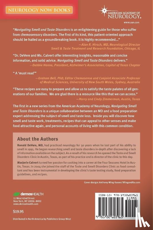 DeVere, Ronald, Calvert, Marjorie - Navigating Smell and Taste Disorders
