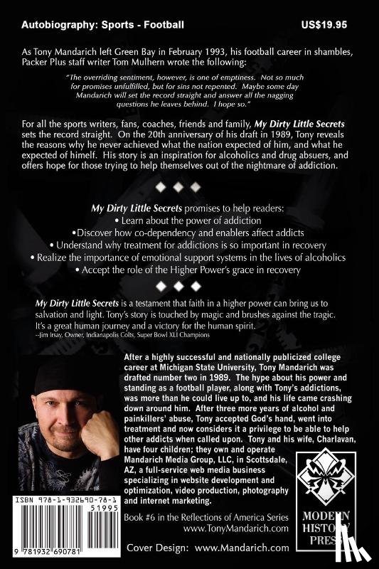 Mandarich, Tony, Elrod, Sharon Shaw - My Dirty Little Secrets - Steroids, Alcohol and God