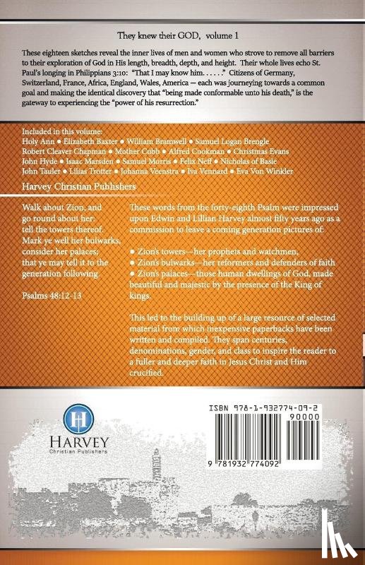 Harvey, Edwin F, Harvey, Lillian G - They Knew Their God Volume 1