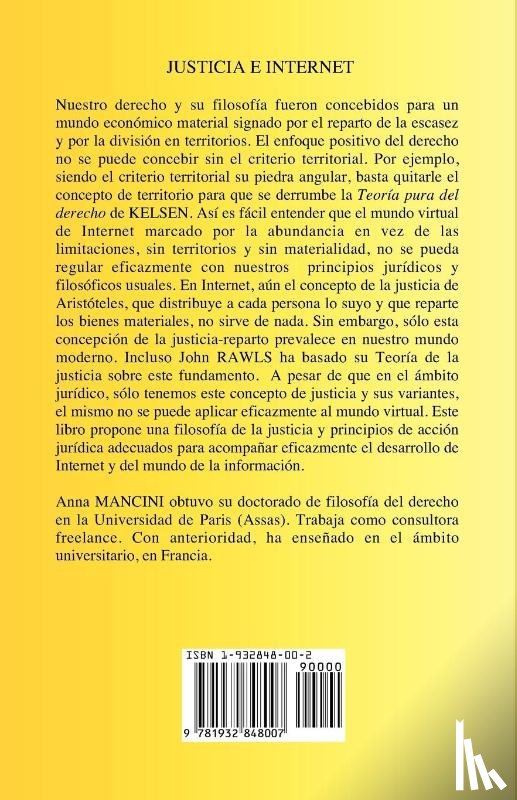 Mancini, Anna - Justicia E Internet, una filosofia del derecho para el mundo virtual