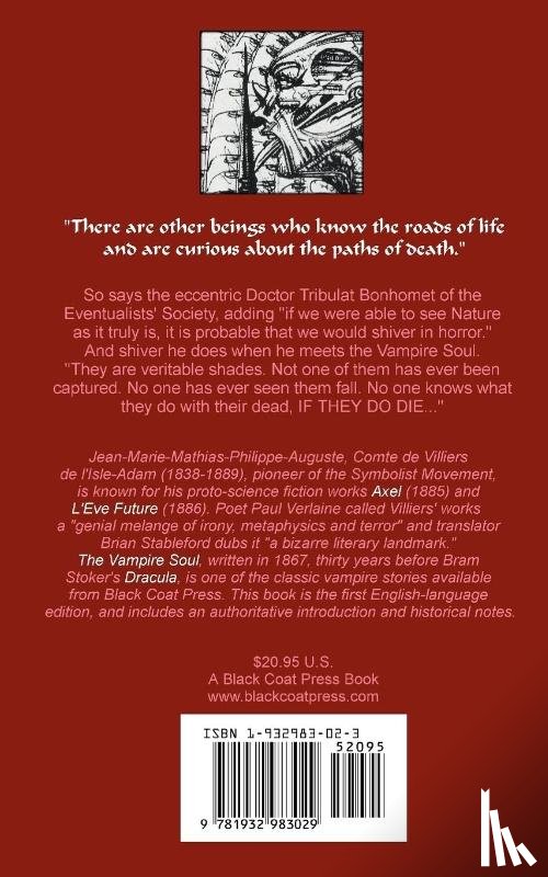Villiers de l'Isle-Adam, Auguste - The Vampire Soul and Other Sardonic Tales
