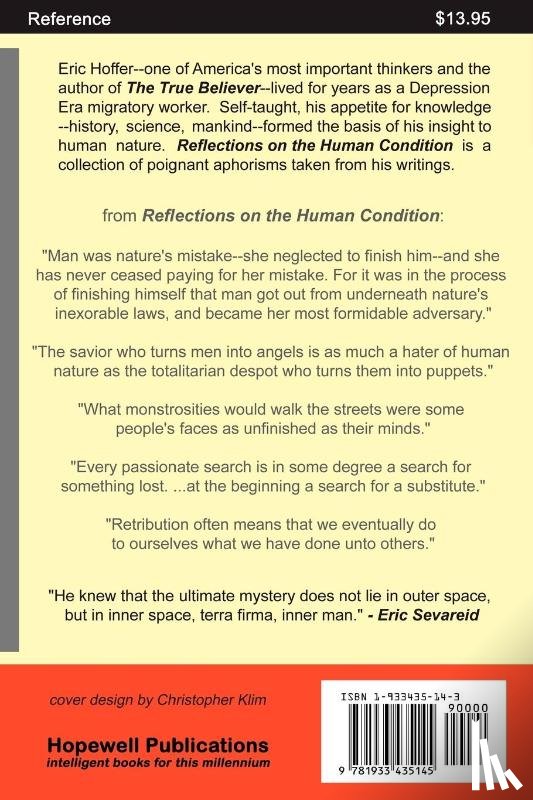 Hoffer, Eric - Reflections on the Human Condition