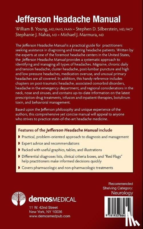 Young, William B., Silberstein, Stephen D., Nahas, Stephanie J., Marmura, Michael J. - Jefferson Headache Manual