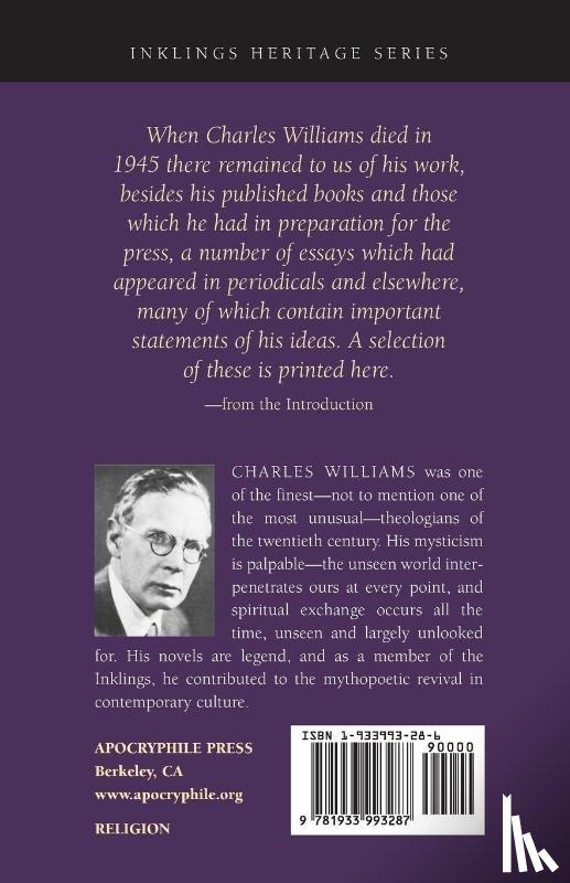 Williams, Charles - Image of the City, the