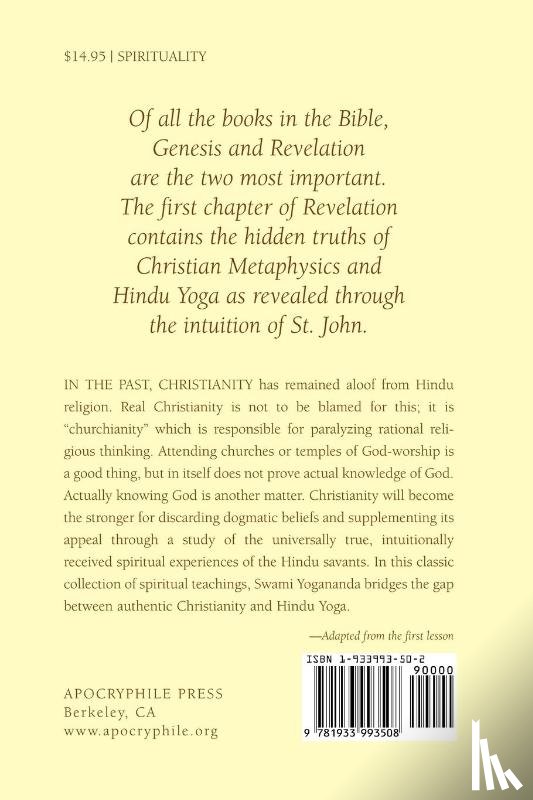 Yogananda, Swami - Super Advanced Course Number One Lessons 1 to 12 (Christian Yoga)