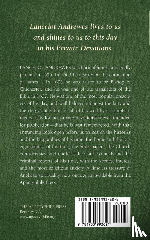 Whyte, Alexander - Lancelot Andrewes and His Private Devotions