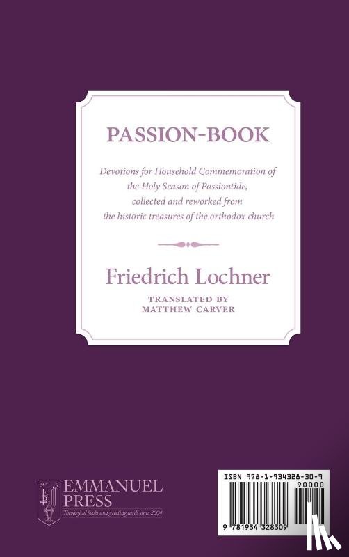 Lochner, Friedrich - Passion-Book