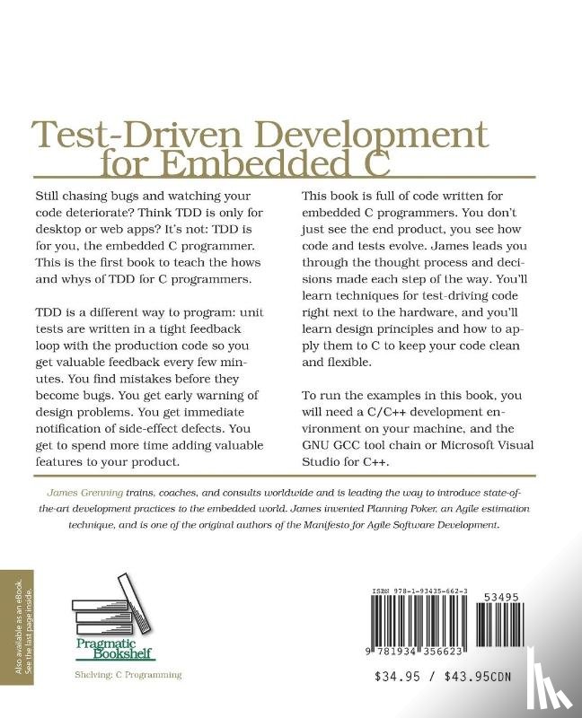 Grenning, James W. - Test Driven Development in C