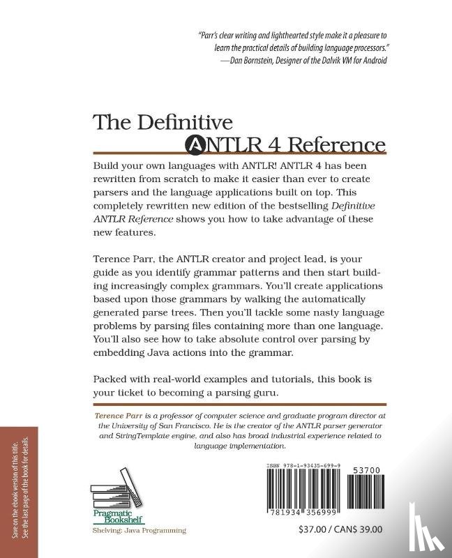 Parr, Terence - Definitive ANTLR 4 Reference