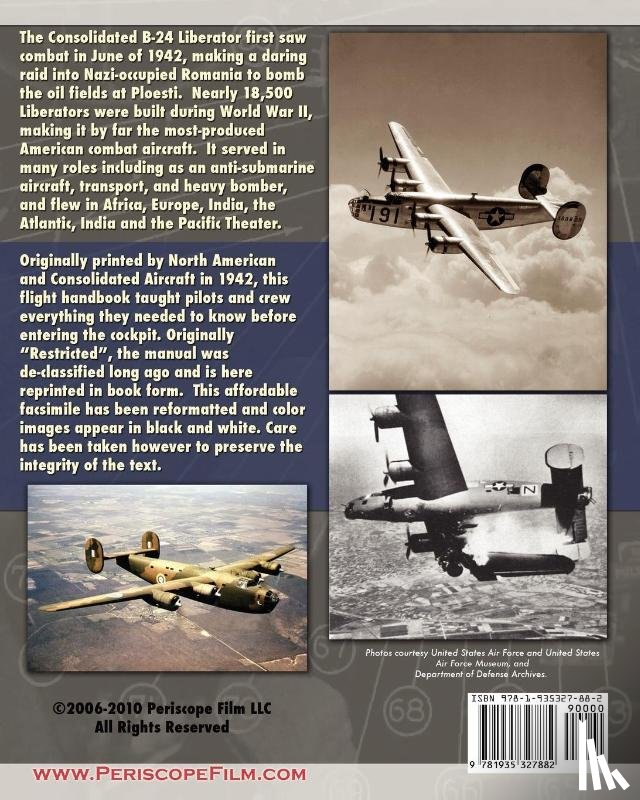 Aircraft, Consolidated - B-24 Liberator Pilot's Flight Operating Instructions