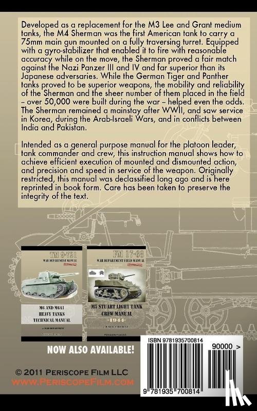 Department, War - M4 Sherman Medium Tank Crew Manual