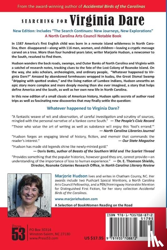 Hudson, Marjorie - Searching for Virginia Dare