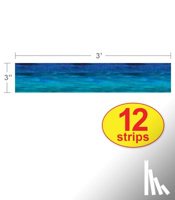 Carson Dellosa Education - The World of Eric Carle Shades of Blue Straight Bulletin Board Borders