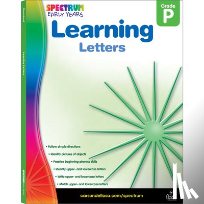 Spectrum - Learning Letters, Grade Pk