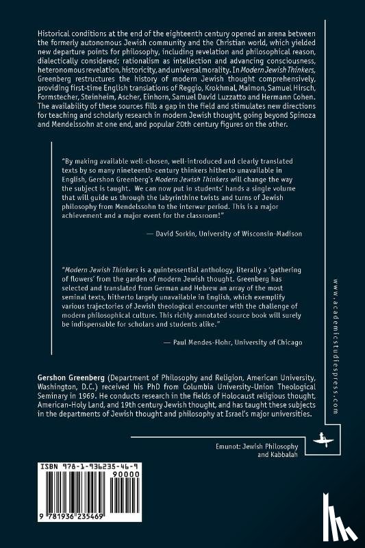 Greenberg, Gershon - Modern Jewish Thinkers