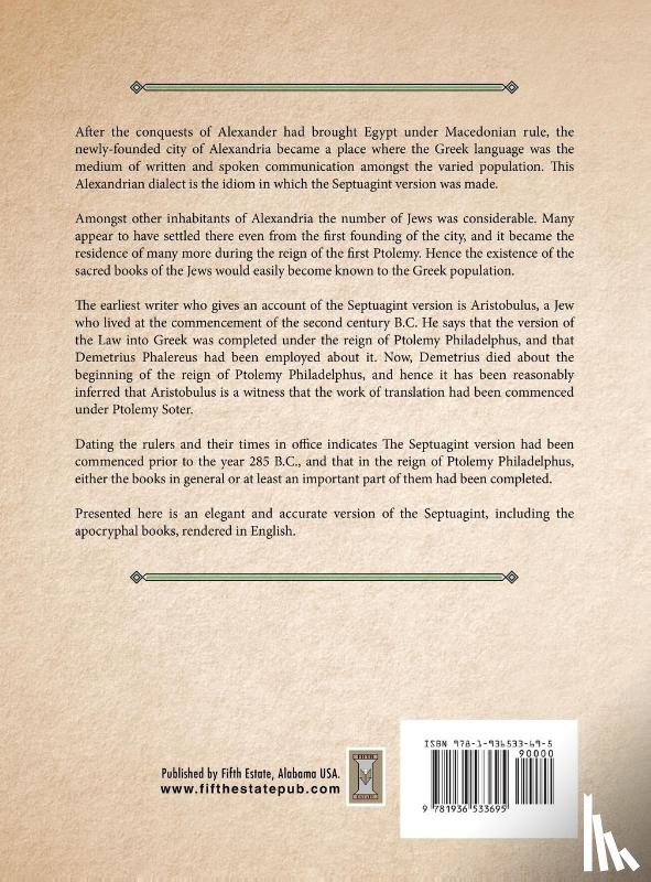 Lumpkin, Joseph B. - The Septuagint with Apocrypha in English