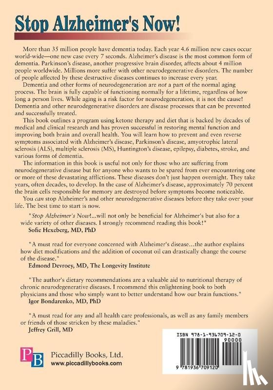 Fife, Bruce - Stop Alzheimer's Now, Second Edition