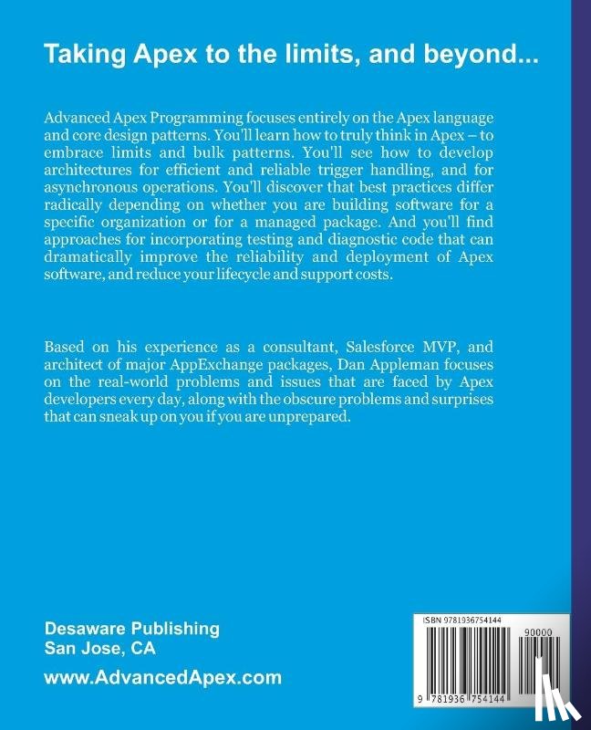 Appleman, Dan - Advanced Apex Programming in Salesforce