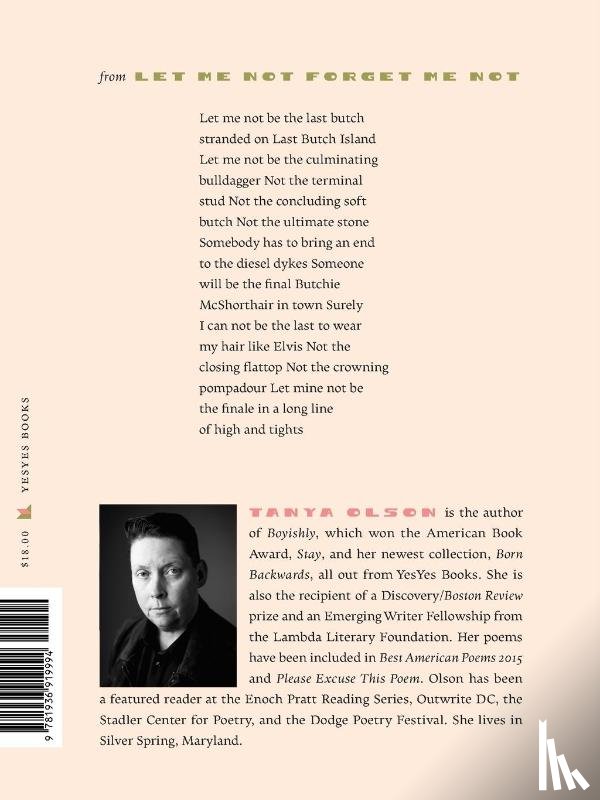 Olson, Tanya - Born Backwards