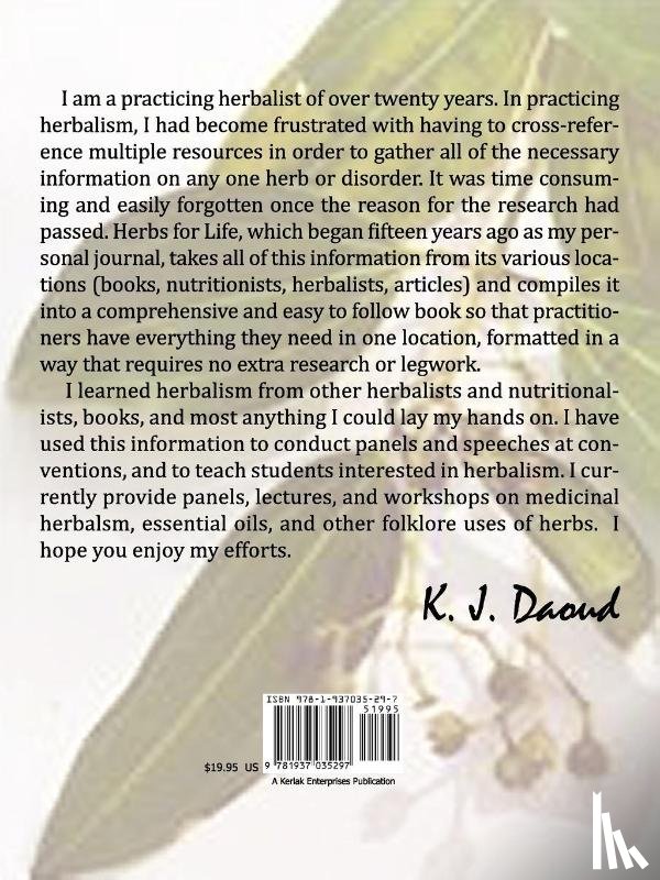 Daoud, K J - Herbs for Life