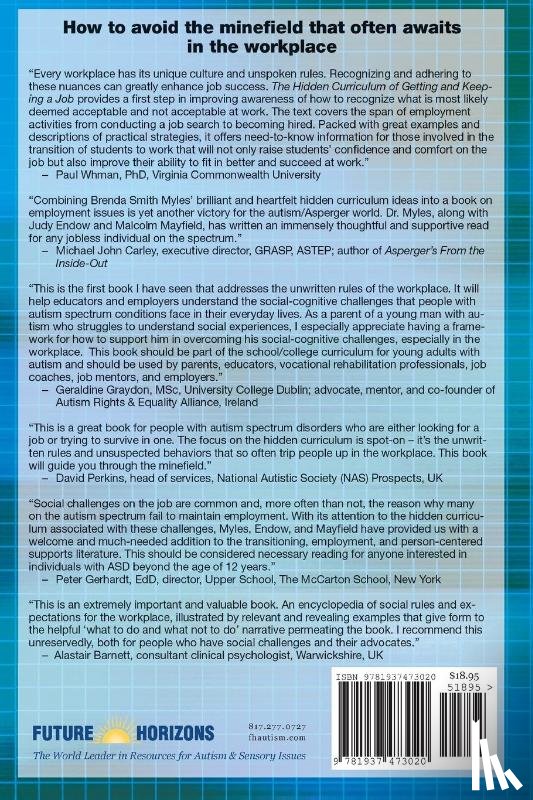 Myles, Brenda Smith, Endow, Judy, Mayfield, Malcolm - The Hidden Curriculum of Getting and Keeping a Job: Navigating the Social Landscape of Employment