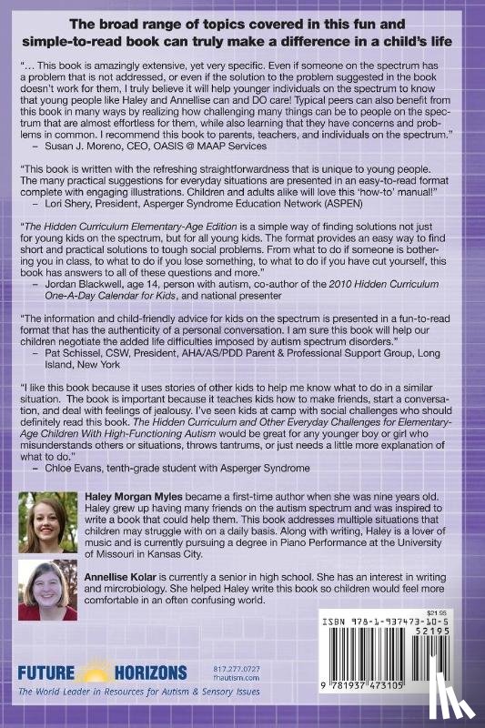Myles, Haley Morgan - The Hidden Curriculum and Other Everyday Challenges for Elementary-Age Children with High-Functioning Autism