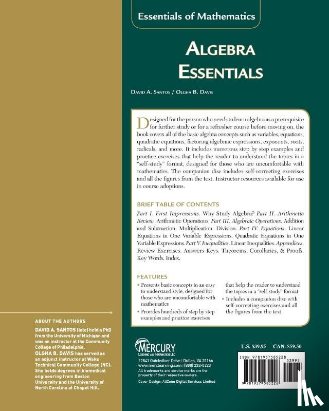 Santos, David A., Davis, Olgha - Algebra Essentials