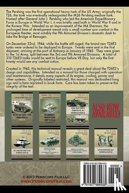 Department, War - TM 9-735 Pershing Heavy Tank T26E3 Technical Manual