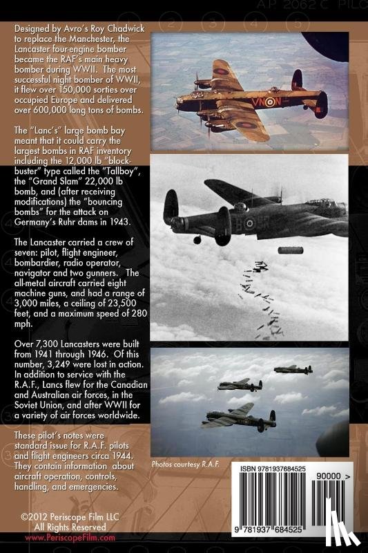 Air Force, Royal - Royal Air Force Pilot's Notes for Lancaster I, III & X