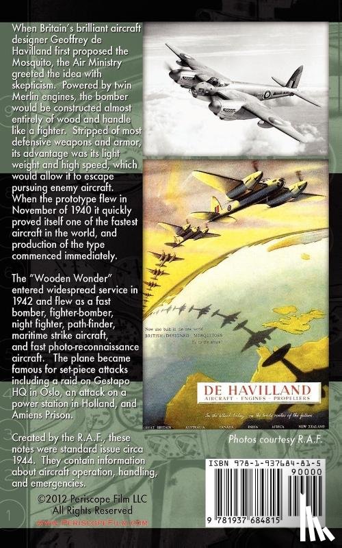 Air Force, Royal - Royal Air Force Pilot's Notes for Mosquito Marks FII and NFXII