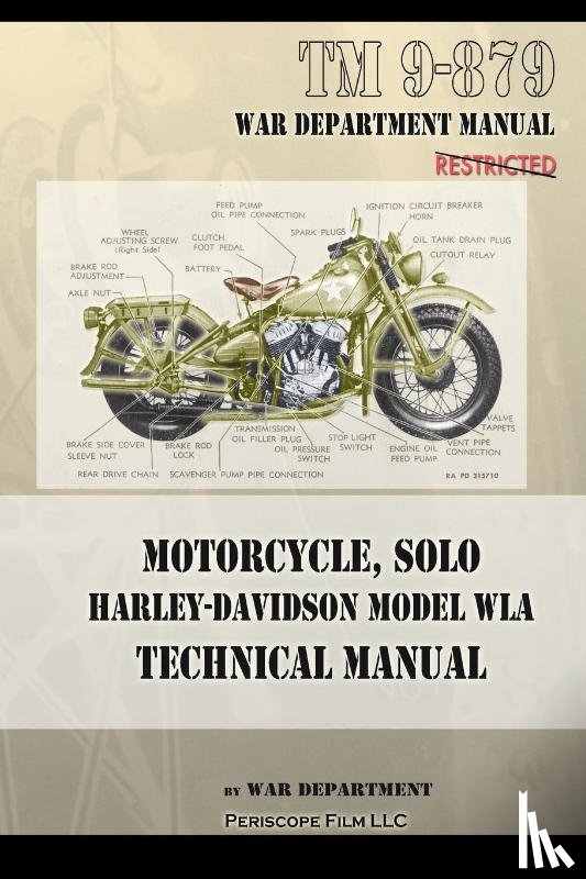 Department, War - Motorcycle, Solo Harley-Davidson Model WLA Technical Manual