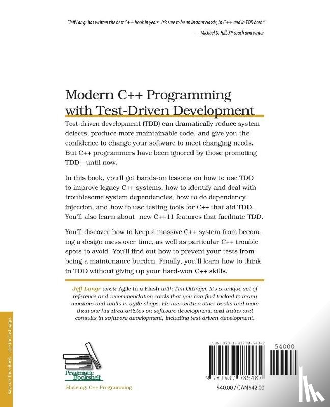 Langr, Jeff - Modern C++ Programming with Test-Driven Development